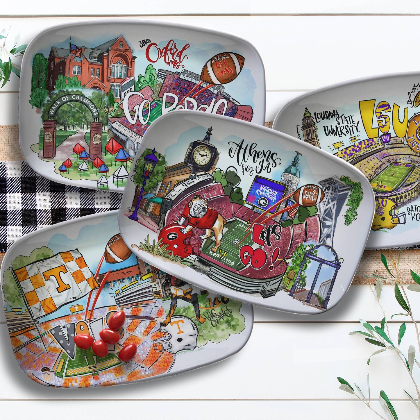 Serving Platter, Georgia, Alabama, Louisiana, Mississippi+