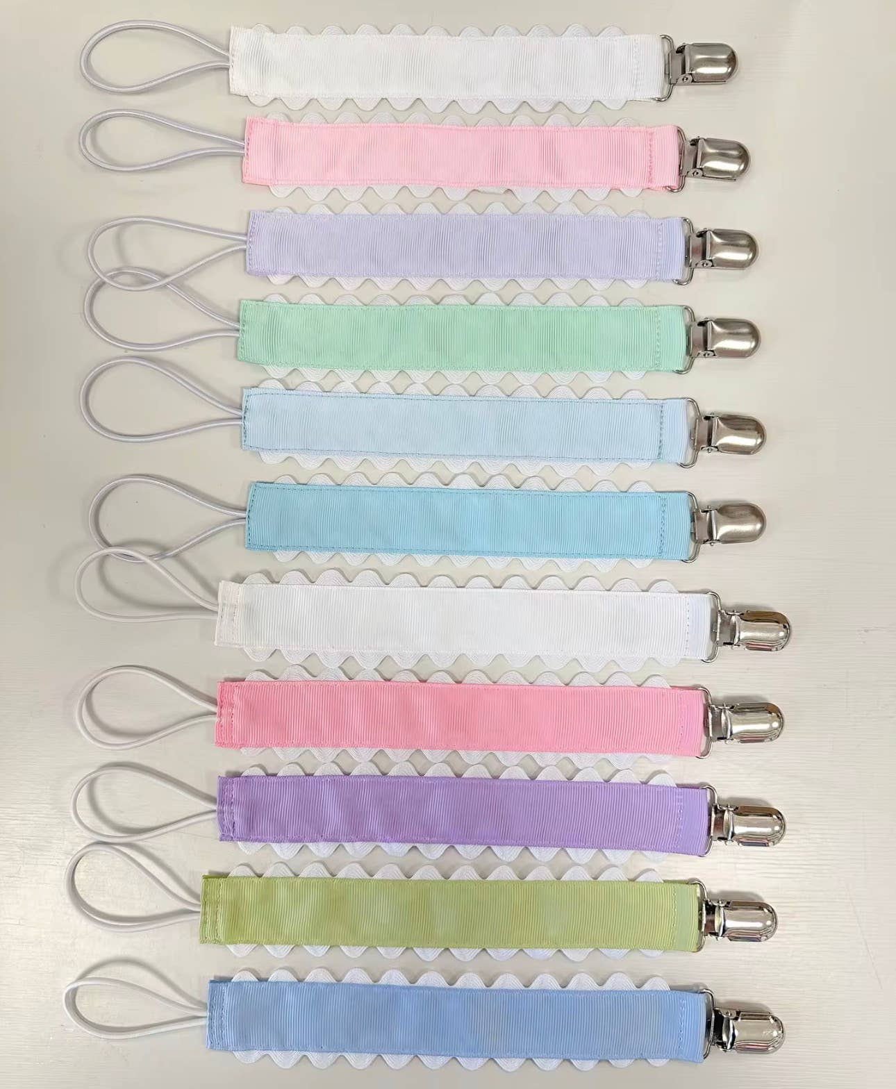 Pacifier Clip, Monogram-able Assorted Colors