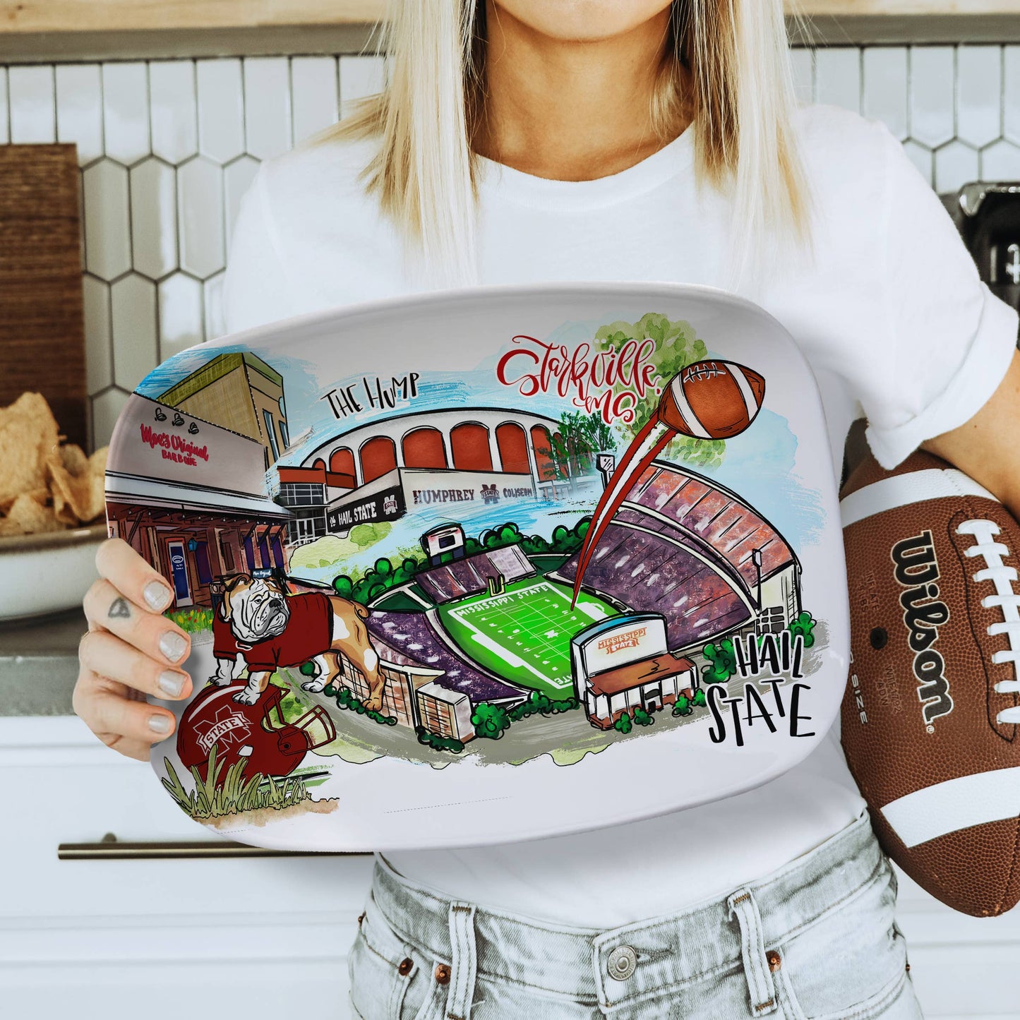 Serving Platter, Georgia, Alabama, Louisiana, Mississippi+