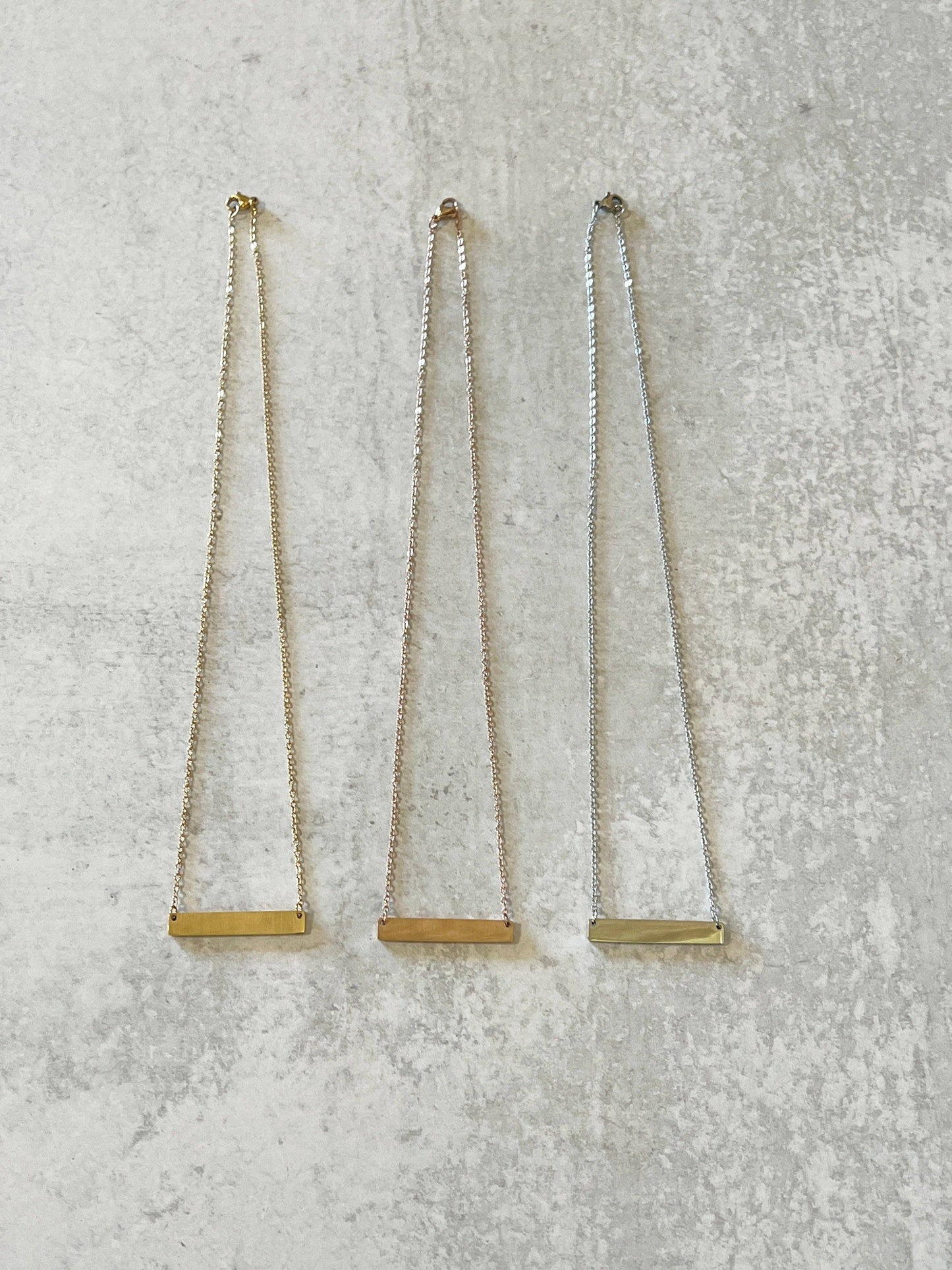 Horizontal Bar Necklace