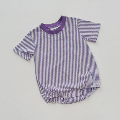 Knit Stripe Short Sleeve T-Shirt Bubble - BOLD Colors