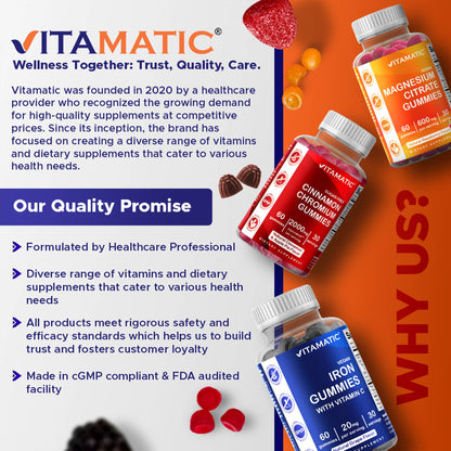Vitamatic Turmeric 95% Curcuminoids | Joint & Gut | 60ct