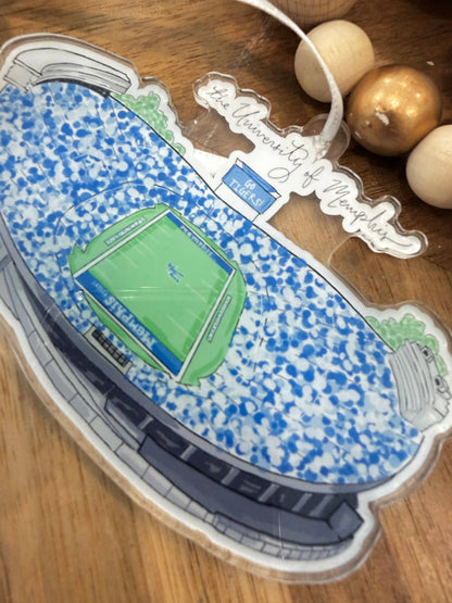 University of Memphis Stadium Ornament