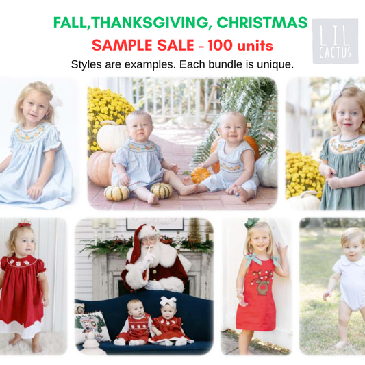 SAMPLE SALE! Fall/Winter Samples & Last-of 100 Unit Bundle