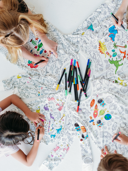 Fabric Markers Set for Customizing Coloring Pajamas