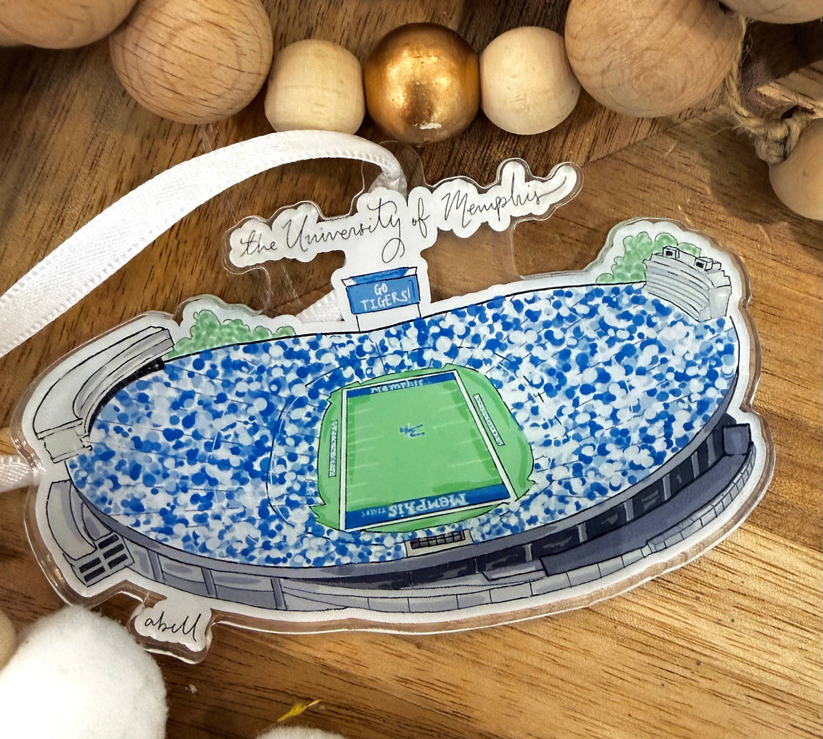 University of Memphis Stadium Ornament