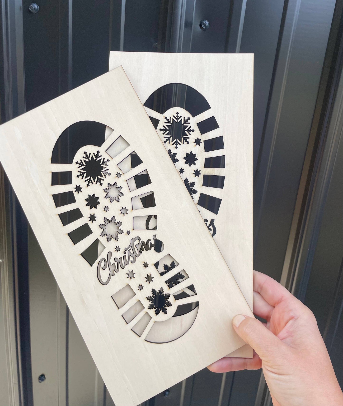 Reusable Santa Boot Print