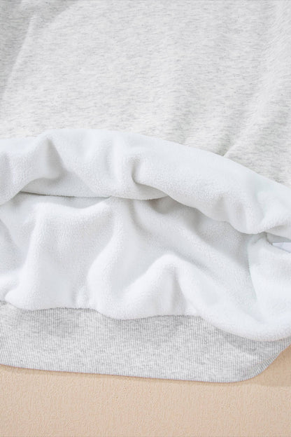Drop Shoulder Blank Reversible Mock Neck Sweatshirt S-4X