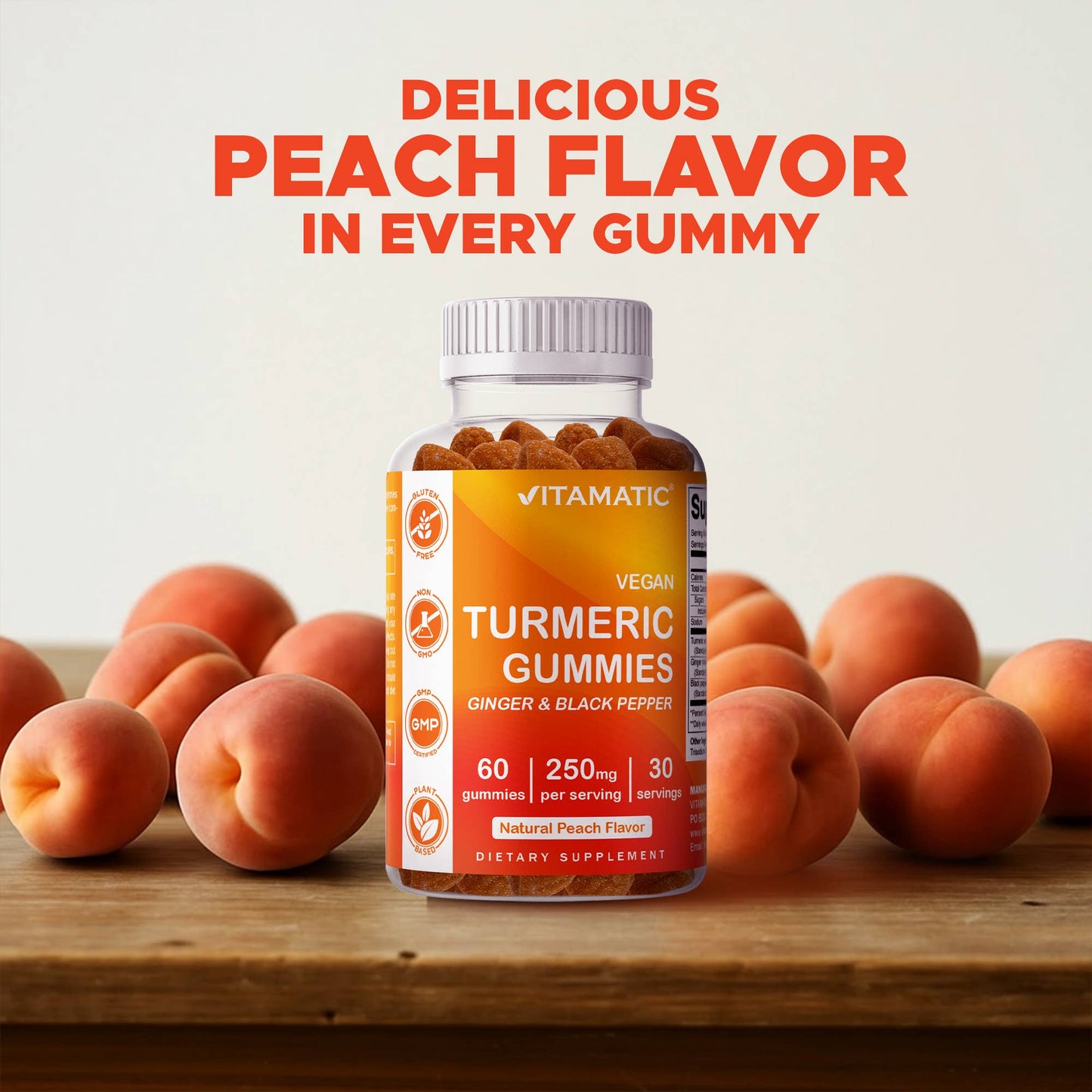 Vitamatic Turmeric 95% Curcuminoids | Joint & Gut | 60ct