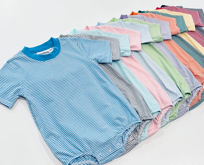 Knit Stripe Short Sleeve T-Shirt Bubble - BOLD Colors