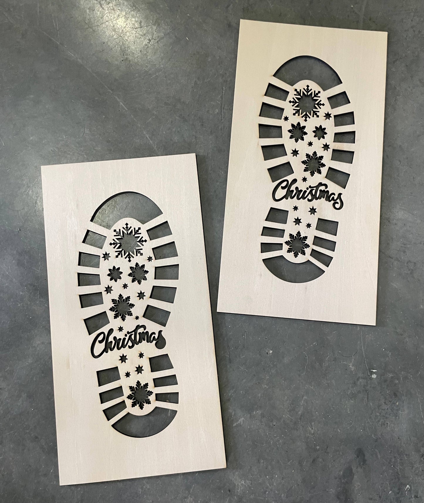 Reusable Santa Boot Print