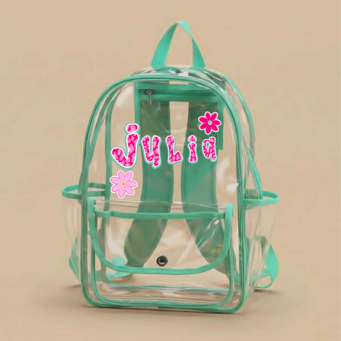 Personalized Clear Backpacks
