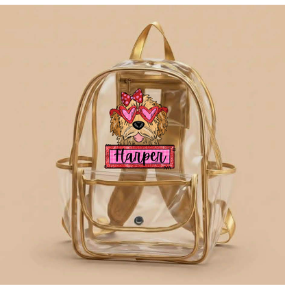 Personalized Clear Backpacks