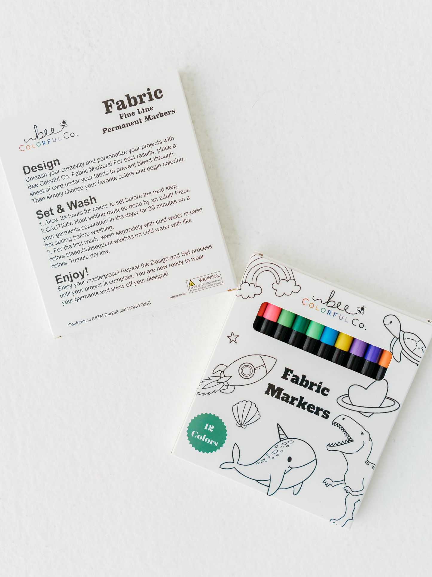 Fabric Markers Set for Customizing Coloring Pajamas