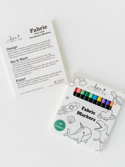 Fabric Markers Set for Customizing Coloring Pajamas