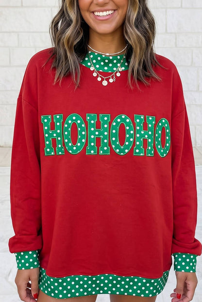 Holiday BOO/ HOHOHO/Jolly Polka Dot Sweatshirt S-4X