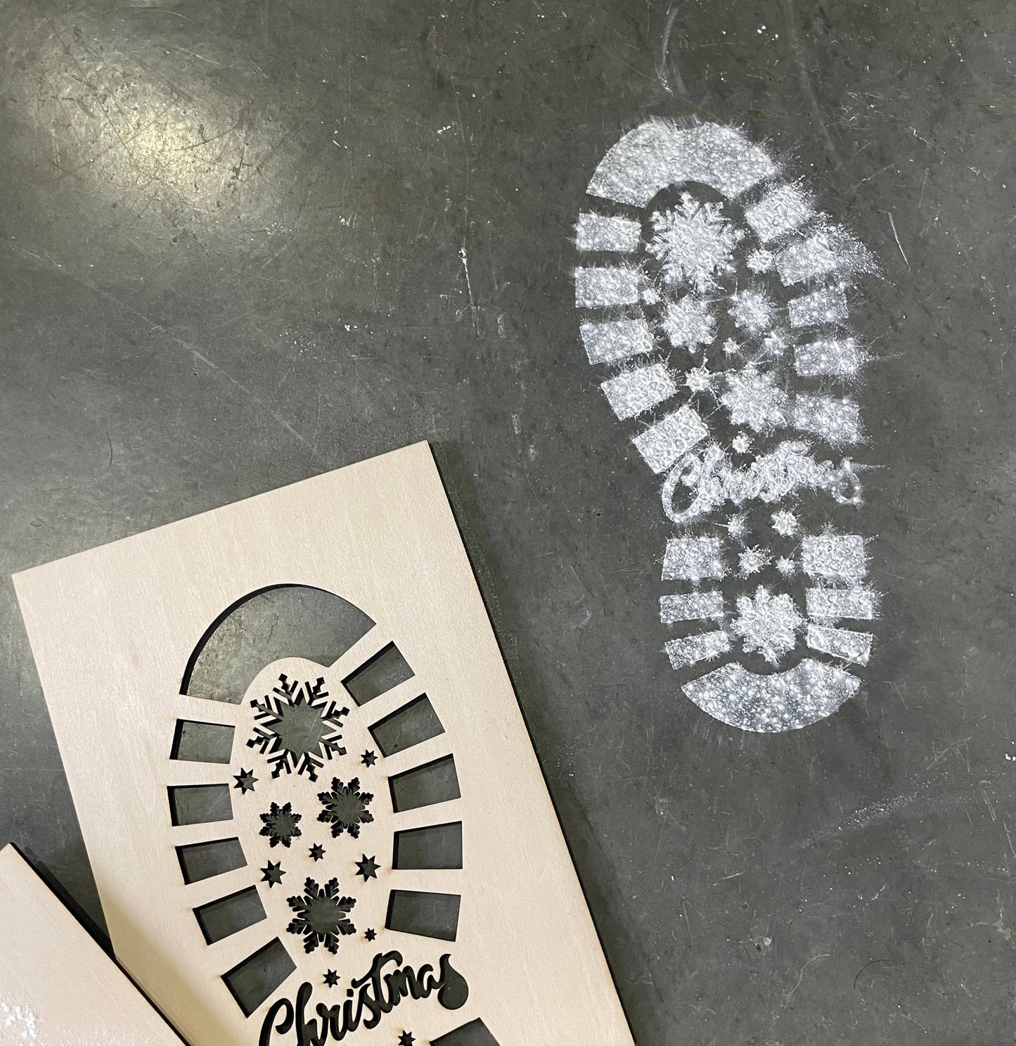 Reusable Santa Boot Print