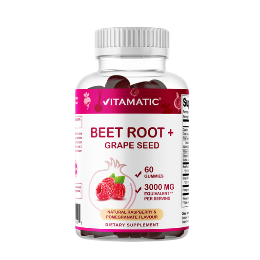 Vitamatic Beet Root | Natural Energy Support | 3000mg |60 Ct