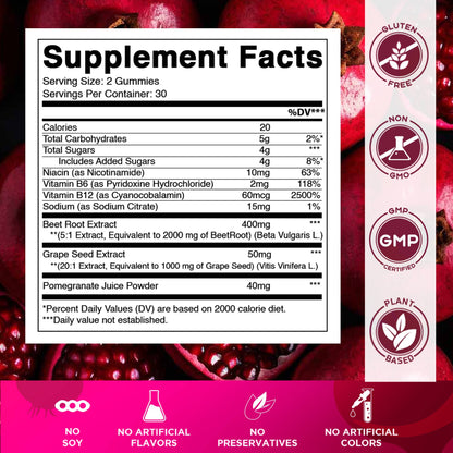 Vitamatic Beet Root | Natural Energy Support | 3000mg |60 Ct