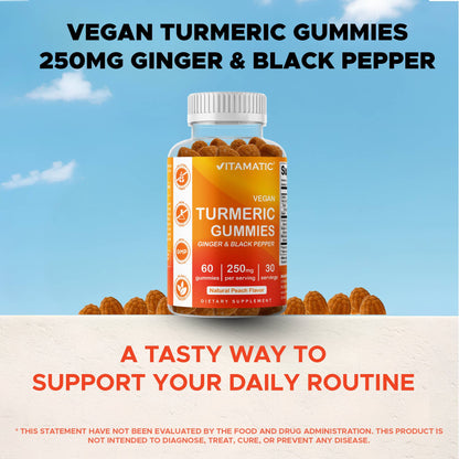 Vitamatic Turmeric 95% Curcuminoids | Joint & Gut | 60ct