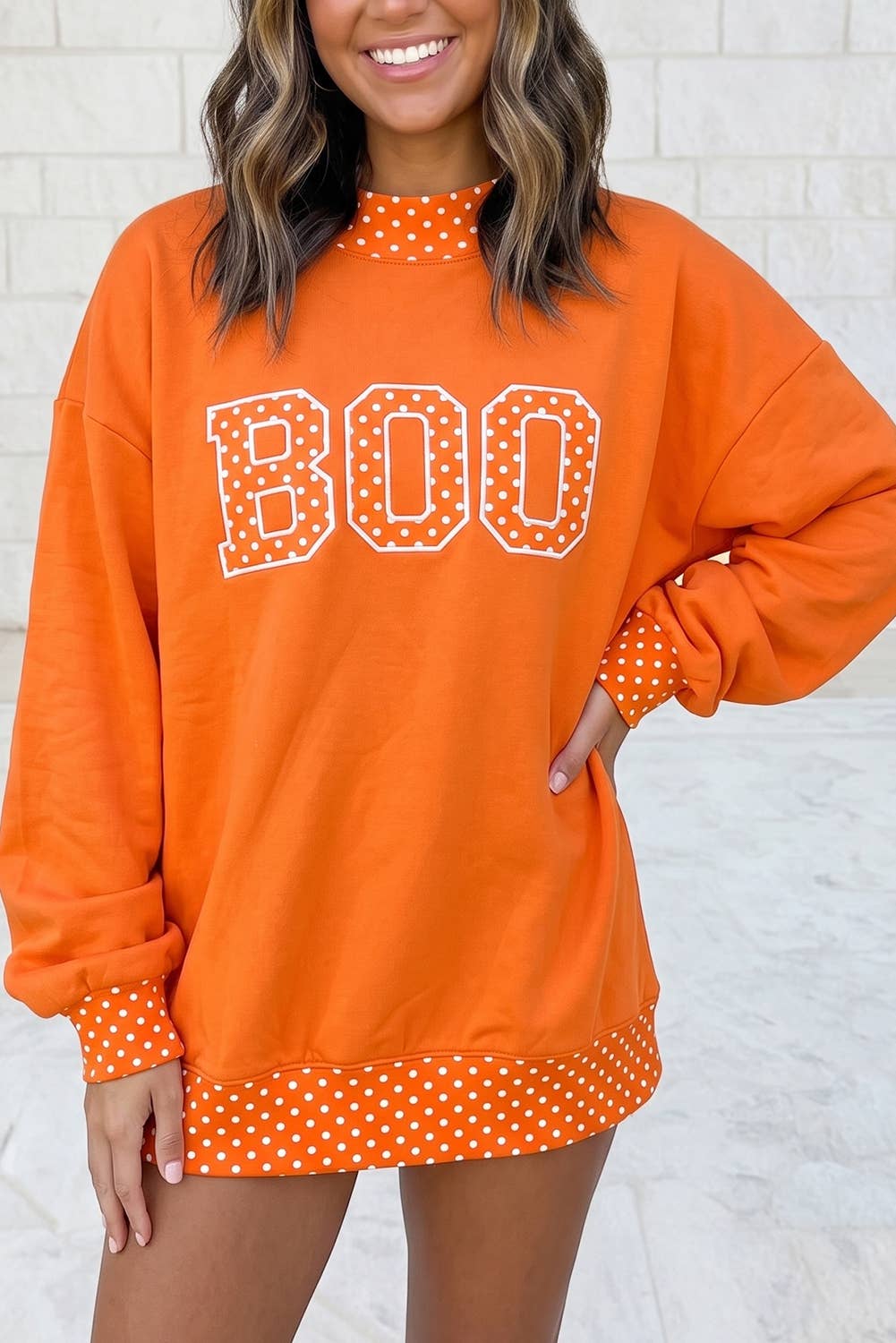 Holiday BOO/ HOHOHO/Jolly Polka Dot Sweatshirt S-4X