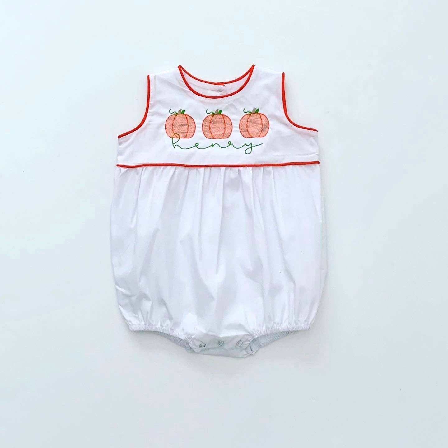 White Bubble with Piped Trim