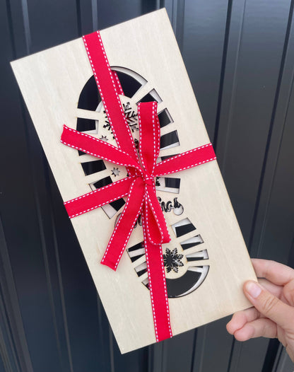 Reusable Santa Boot Print