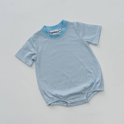 Knit Stripe Short Sleeve T-Shirt Bubble - BOLD Colors