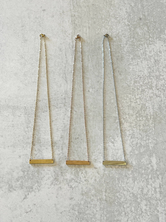 Horizontal Bar Necklace