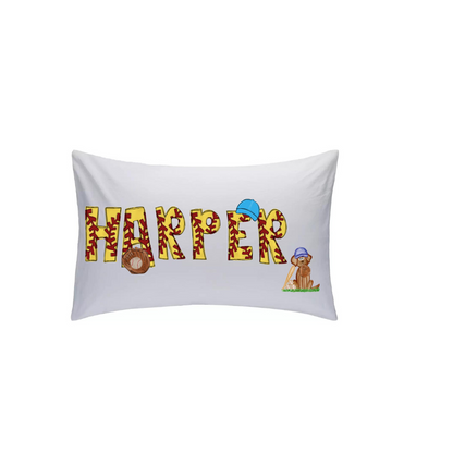 Baseball or Softball Font Pillow Case